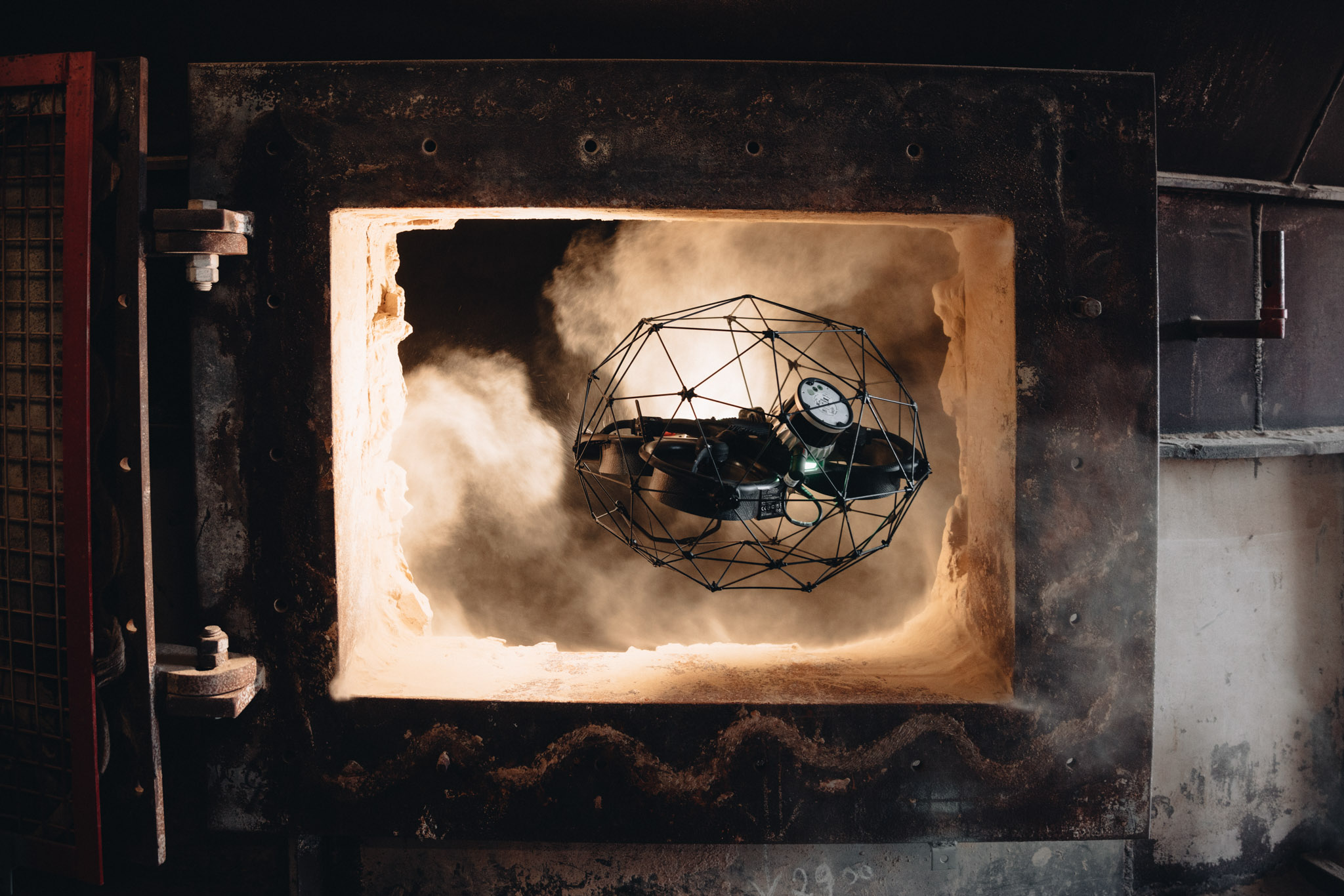 Droneinspektion i kraftværk