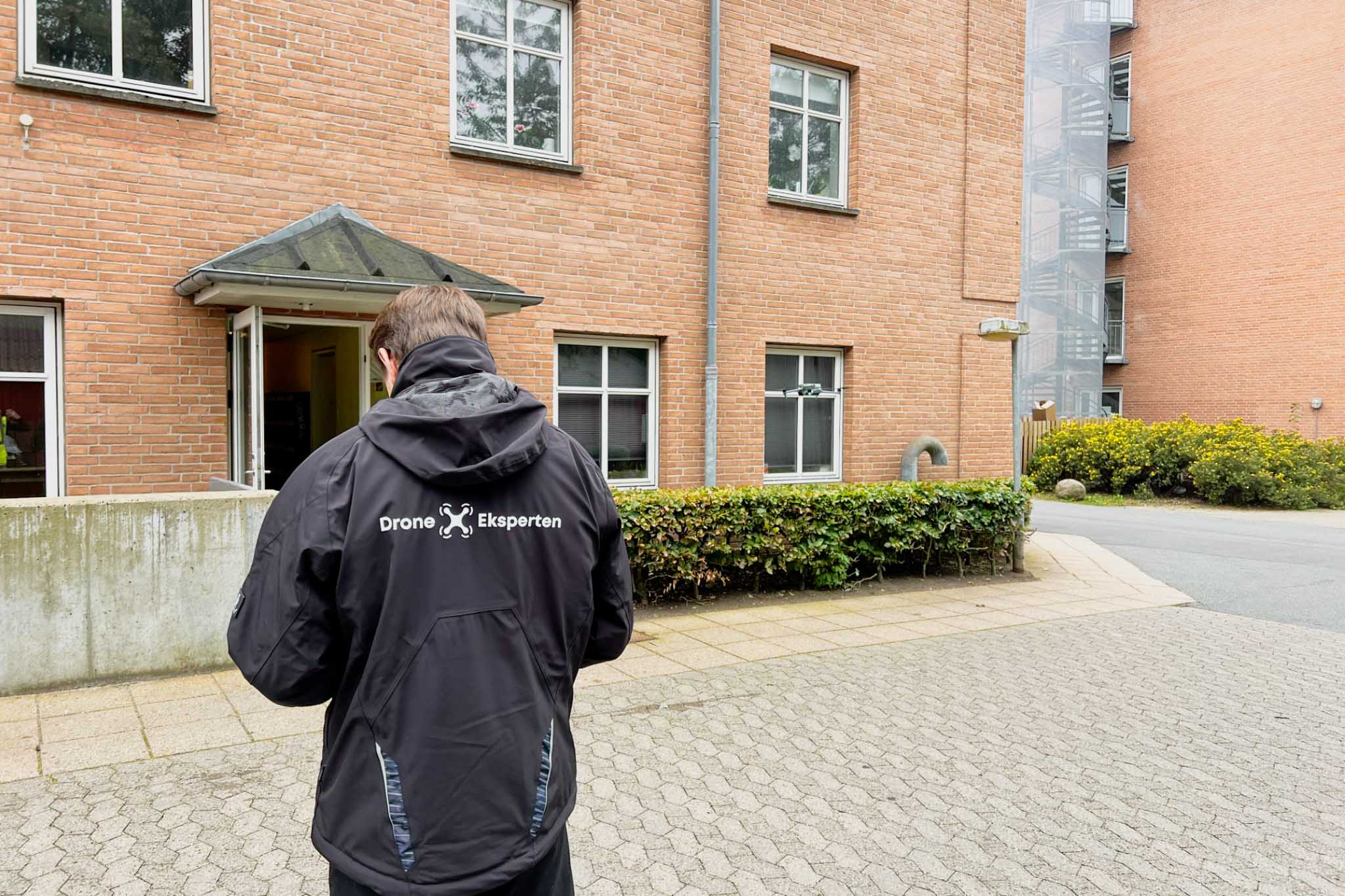 Ejendomsinspektion med drone hos Drone Eksperten