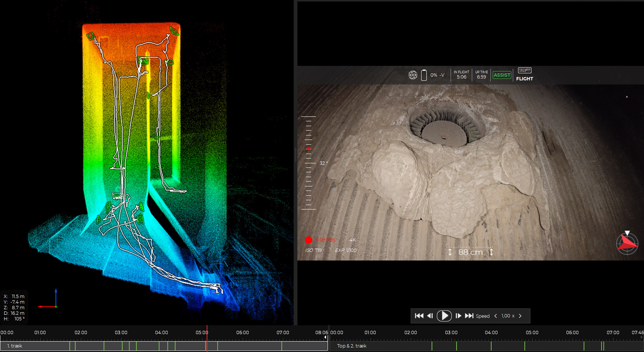 Kedelinspektion af kraftvarmeværk og forbrændingsanlæg med 3D model