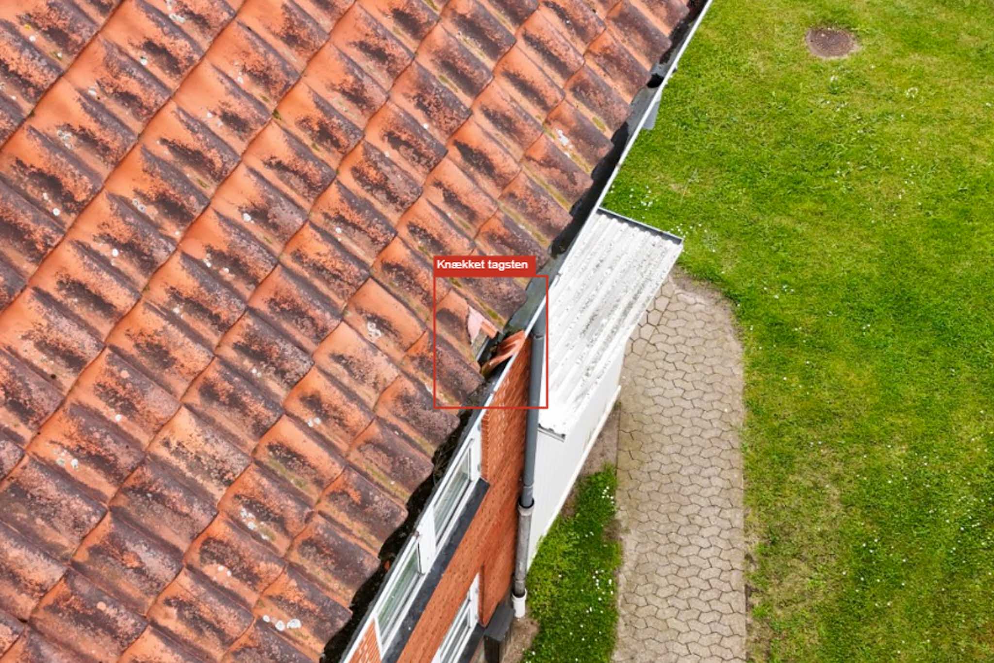 Taginspektion med drone af ejendom