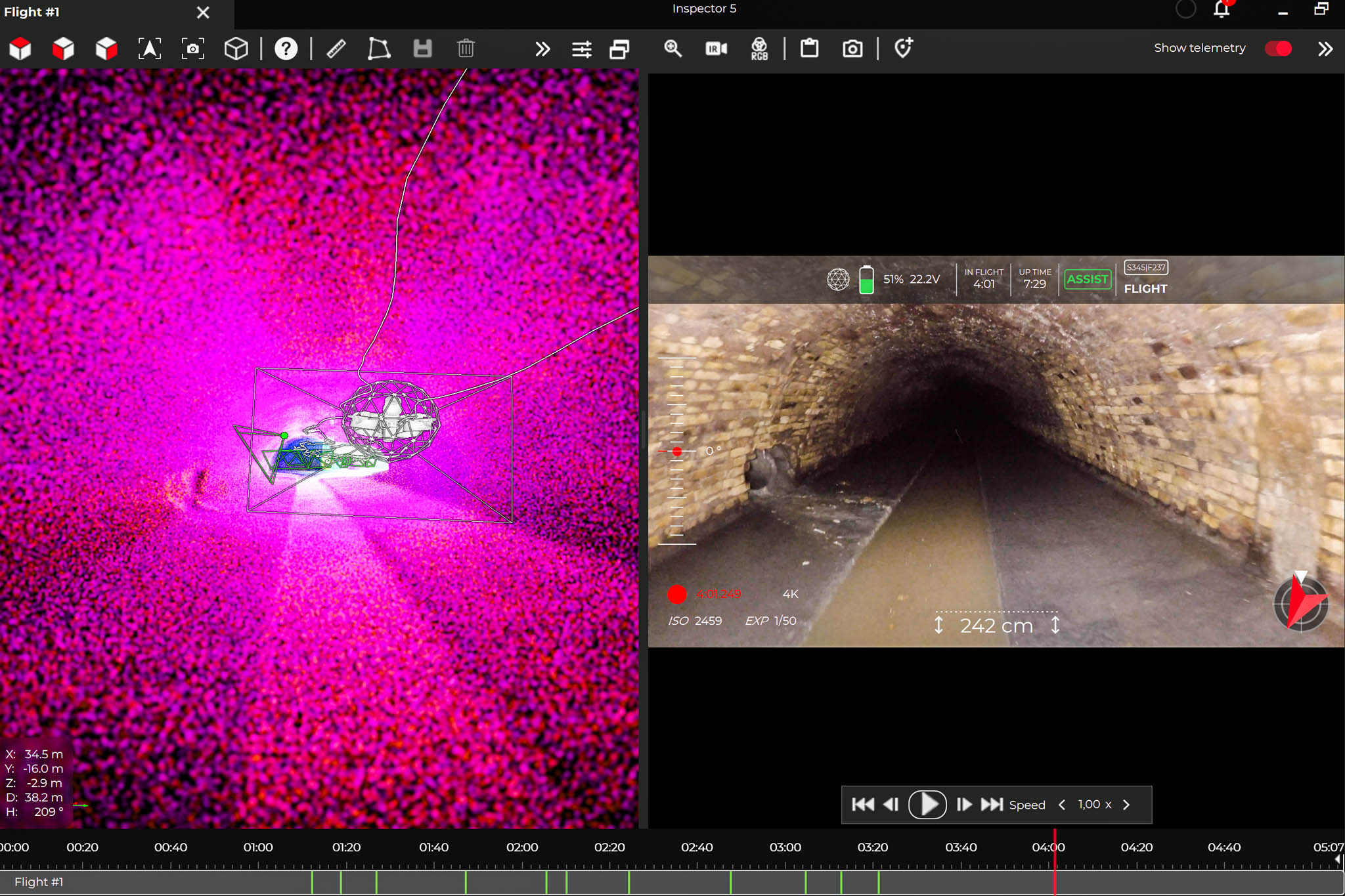 3D model af kloakledning i København