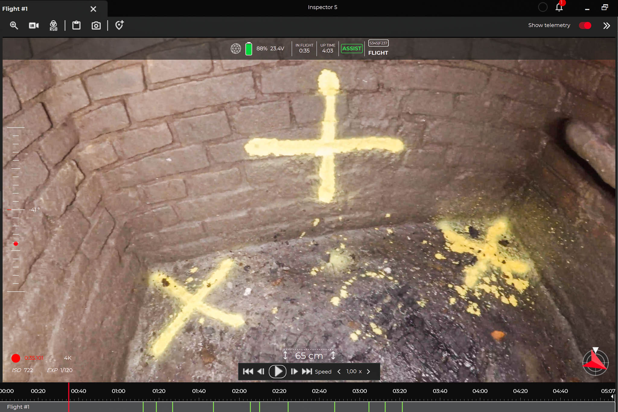 Billede af krydser i kloak