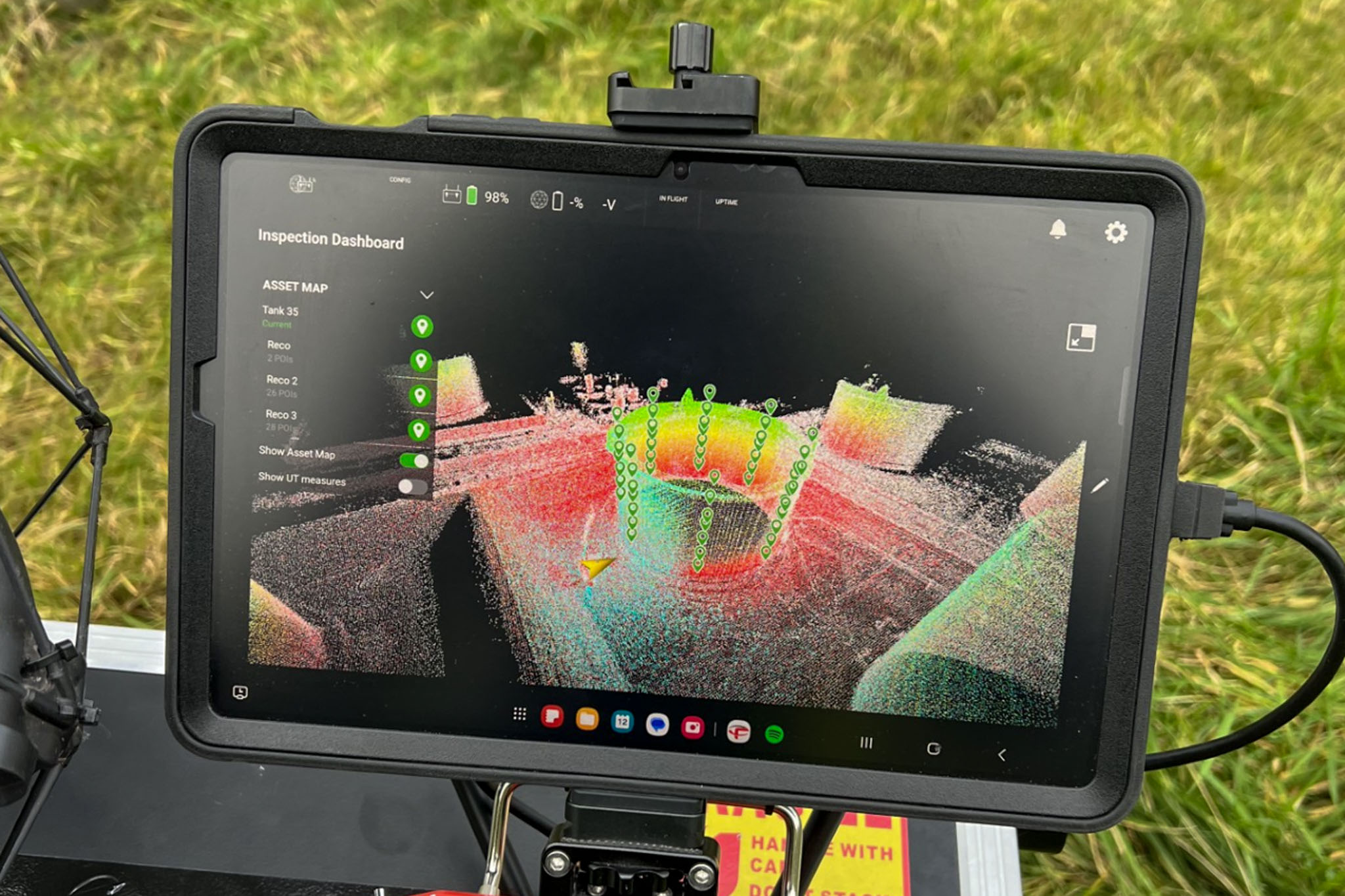 Drone Eksperten tykkelsesmåling med drone