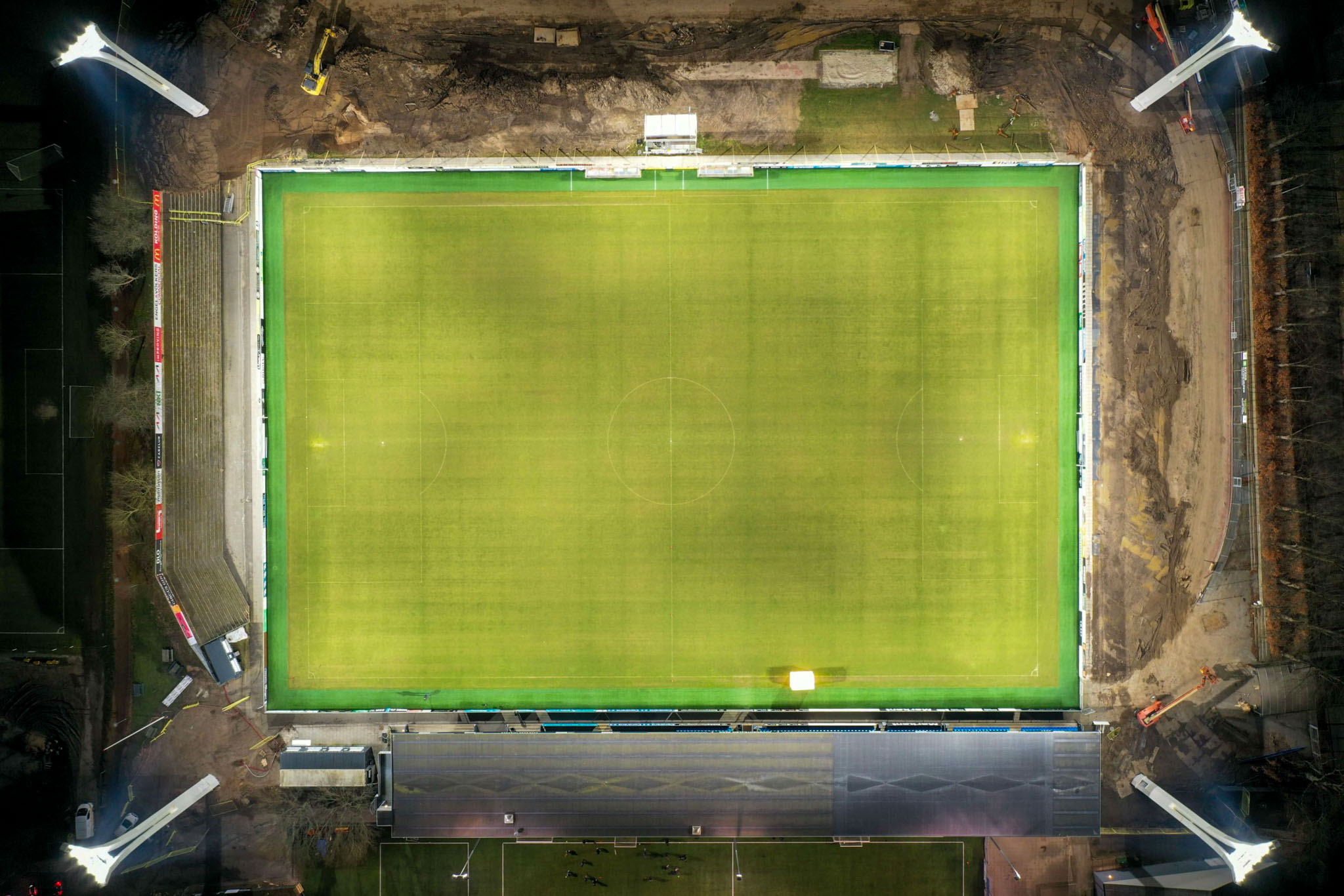 Dronebillede af Kolding stadion