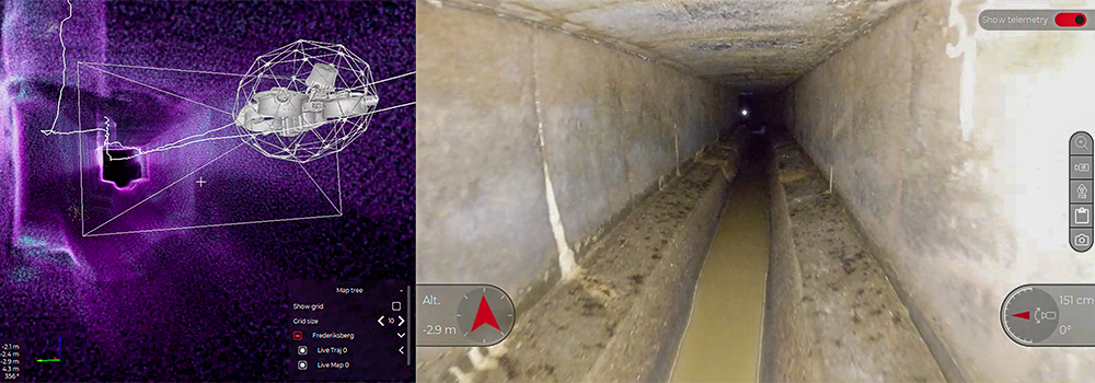 Droneflyvning i kloak Drone Eksperten