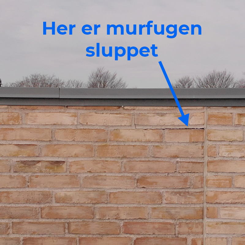 Droneinspektion af murfuge