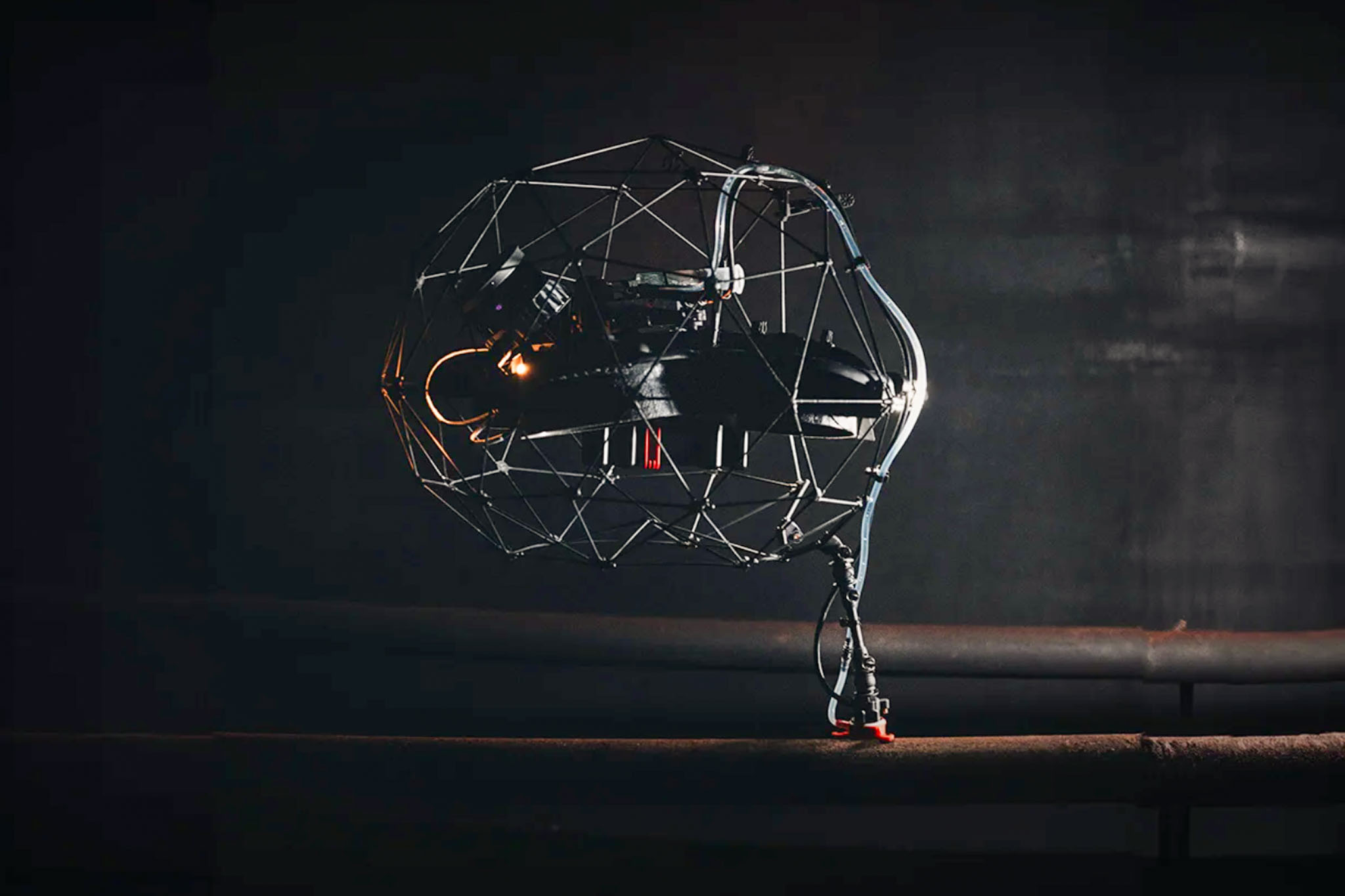 Elios 3 UT Payload i olie tank