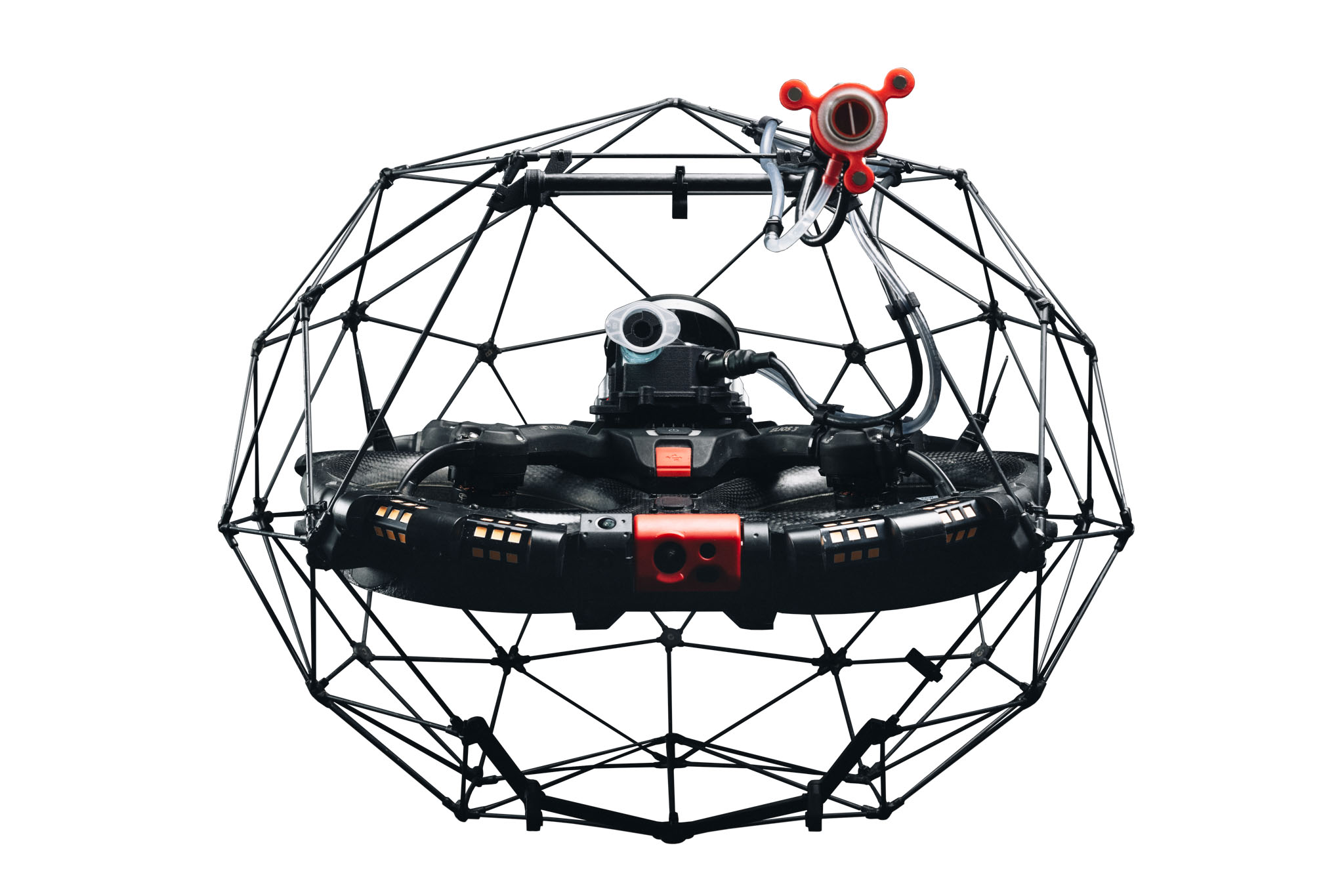 Elios 3 with UT Payload doing a tank inspection at refinery